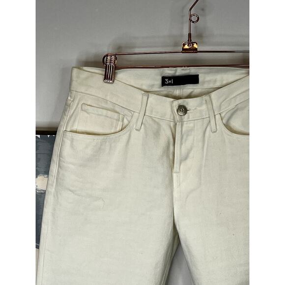 3 x 1 NYC High-Rise Straight Cropped Fringe Jeans - Picture 5 of 11